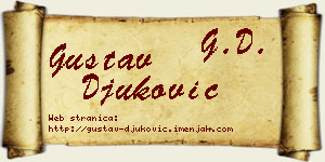 Gustav Đuković vizit kartica